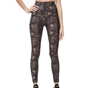 GOOD AMERICAN Leggings High Waist Compression Python Snake Print 0 XSmall